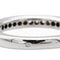 Bague 52 Bague demi-alliance en or blanc 18 carats et diamants 58 Facettes 1137995CN