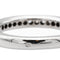 Bague 52 Bague Demi alliance Or blanc Diamant 58 Facettes 1137995CN