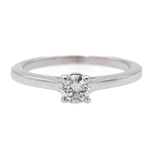 Bague 52 Bague solitaire en or blanc 18 carats avec diamant 0,31 ct 58 Facettes 1137997CN