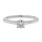 Bague 52 Bague solitaire en or blanc 18 carats avec diamant 0,31 ct 58 Facettes 1137997CN