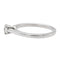 Bague 52 Bague solitaire en or blanc 18 carats avec diamant 0,31 ct 58 Facettes 1137997CN