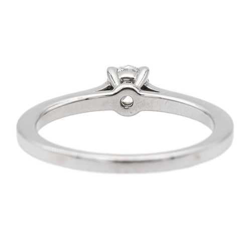 Bague 52 Bague solitaire en or blanc 18 carats avec diamant 0,31 ct 58 Facettes 1137997CN