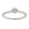 Bague 52 Bague solitaire en or blanc 18 carats avec diamant 0,31 ct 58 Facettes 1137997CN