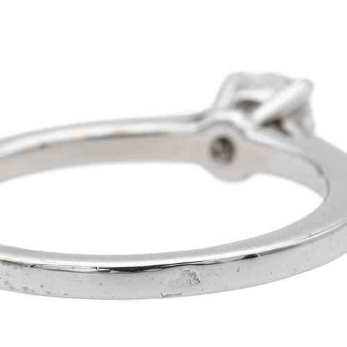 Bague 52 Bague solitaire en or blanc 18 carats avec diamant 0,31 ct 58 Facettes 1137997CN