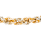 Bracelet Bracelet à maillons ronds en or blanc et or rose 18 carats 58 Facettes 1140999CN