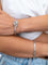 Bracelet Bracelet vintage motif feuillage en or blanc 18 carats, diamants et perles 58 Facettes 1142143CN