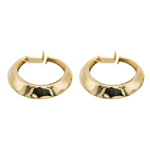 Boucles d'oreilles Boucles d'oreilles créoles en or jaune 18 carats 58 Facettes 1142147CN