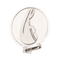 Pendentif Pendentif médaille religieuse en or blanc 18 carats 58 Facettes 1145653CD