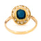 Bague 56 Bague en or 14 carats avec saphir cabochon et diamants 58 Facettes 02BF0F7F4A1748A8AE7917F2A30B6D9F