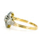 Bague 53 Bague Art déco en or jaune 14k et platine avec diamants et saphirs 58 Facettes 100088BBF04246548DD46635998F9FE2