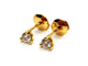 Boucles d'oreilles Boucles d'oreilles Puces Or jaune Diamant 58 Facettes 1152964CD