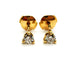 Boucles d'oreilles Boucles d'oreilles Puces Or jaune Diamant 58 Facettes 1152964CD