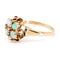 Bague 51 Bague en or 14 ct avec opale et diamants taille rose 58 Facettes EBA14B5F32F04E2EAFE4C909E9967F85
