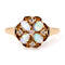 Bague 51 Bague en or 14 ct avec opale et diamants taille rose 58 Facettes EBA14B5F32F04E2EAFE4C909E9967F85