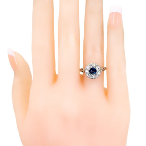 Bague 54.5 Bague en platine avec saphir et diamants taille old mine 58 Facettes 16B712E0CBDC4A77B59363FC703F7CA9