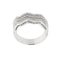 Bague 54 Bague rivière zigzag en or blanc 18 ct et diamants 58 Facettes 11598