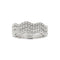 Bague 54 Bague rivière zigzag en or blanc 18 ct et diamants 58 Facettes 11598