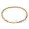 Bracelet Bracelet maille ovale en or jaune et or blanc 18 carats 58 Facettes 1161958CD