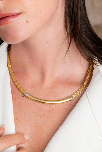 Collier Collier Vintage Or jaune, Or blanc 58 Facettes 1161976CD