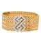 Bracelet Bracelet Manchette Or jaune, Or blanc Diamant 58 Facettes 1165771CN