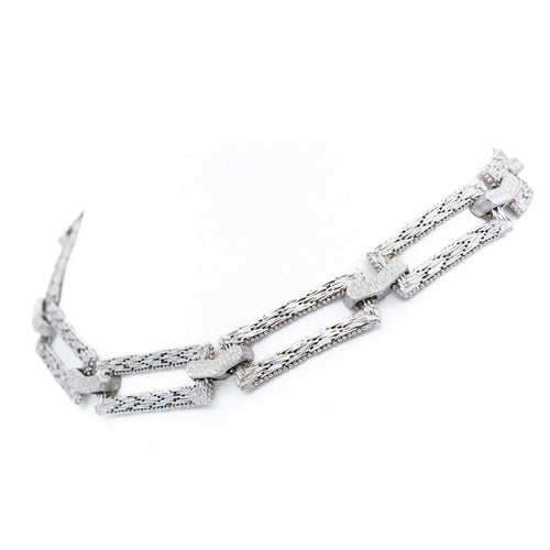Collier Collier Art déco Or blanc 58 Facettes 1167352CN