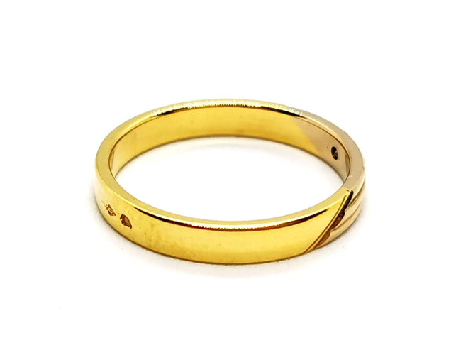 Bague 54 Alliance - Bague en or jaune 18 carats et diamant 58 Facettes 1178338CD