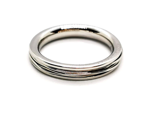 Bague 55 Bague Alliance Or blanc 58 Facettes 1178339CD