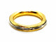 Bague 55 Alliance bicolore - Bague en or jaune et or blanc 18 carats 58 Facettes 1178342CD