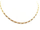 Collier Collier maille cheval alternée en or jaune 18 carats 58 Facettes 1179553CD