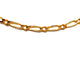 Collier Collier maille cheval alternée en or jaune 18 carats 58 Facettes 1179553CD