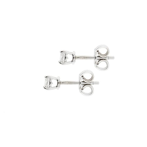 Boucles d'oreilles Boucles d’oreilles puces - Or blanc 18 carats et diamants 0,38 ct 58 Facettes 118