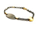 Bracelet Bracelet gourmette bébé bicolore en or jaune et or blanc 18 carats 58 Facettes 1180578CD