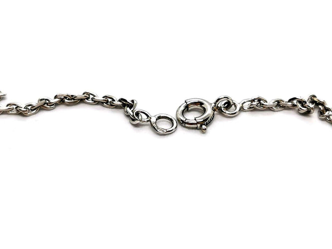 Collier Collier Chaîne + pendentif Or blanc Diamant 58 Facettes 1182635CD