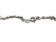 Collier Collier chaîne et pendentif ovale en or blanc 18 carats et diamants 58 Facettes 1182635CD