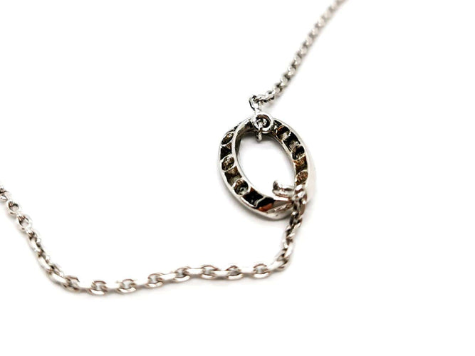 Collier Collier Chaîne + pendentif Or blanc Diamant 58 Facettes 1182635CD