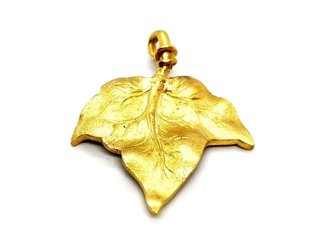 Pendentif Pendentif feuille en or jaune 18 carats 58 Facettes 1186404CN
