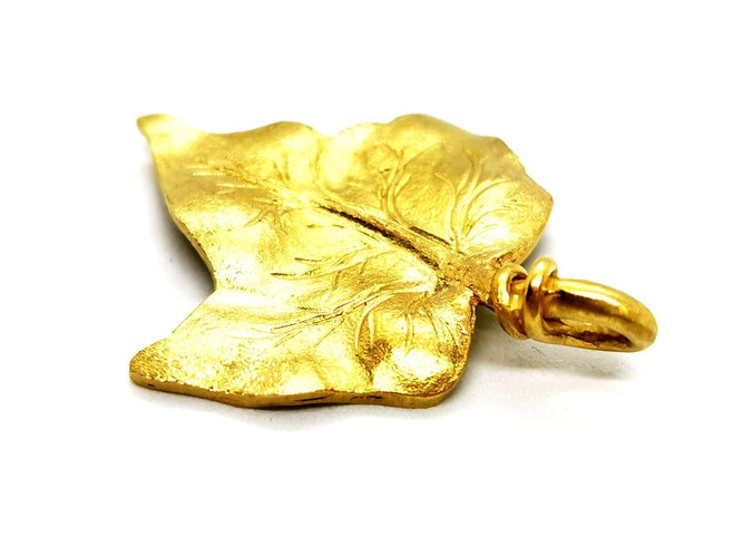 Pendentif Pendentif feuille en or jaune 18 carats 58 Facettes 1186404CN