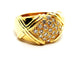 Bague 53 Bague en or jaune 18 carats pavée de diamants 58 Facettes 1186468CN