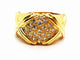 Bague 53 Bague en or jaune 18 carats pavée de diamants 58 Facettes 1186468CN