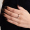 Bague 57 CHAUMET - Bague Triomphe Platine 58 Facettes DV0345-1-57-3
