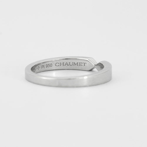Bague 57 CHAUMET - Bague Triomphe Platine 58 Facettes DV0345-1-57-3