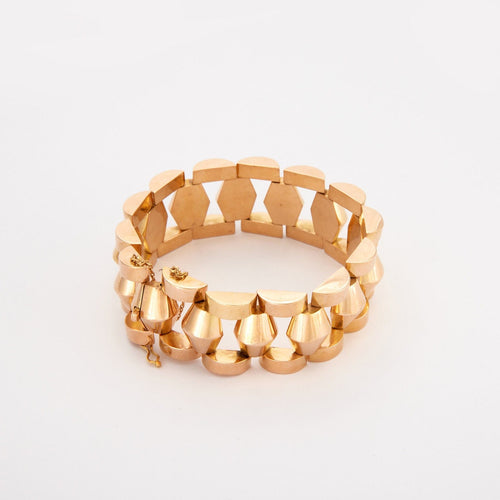 Bracelet Bracelet Tank en or jaune 58 Facettes 2838