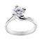 Bague 50 Bague solitaire - Diamant 1,20 ct en or blanc 18 kt 58 Facettes 12503