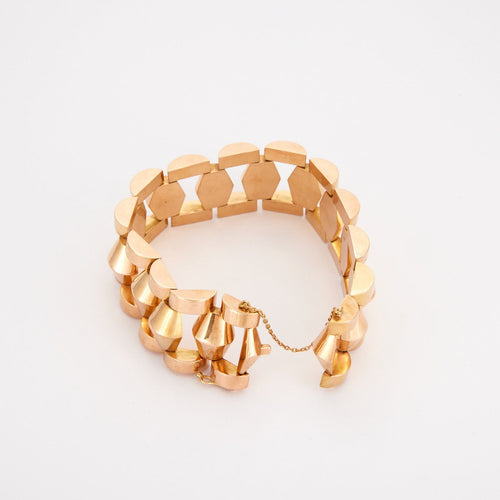 Bracelet Bracelet Tank en or jaune 58 Facettes 2838