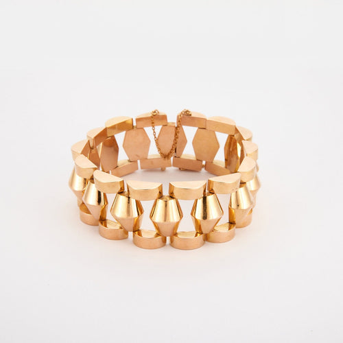 Bracelet Bracelet Tank en or jaune 58 Facettes 2838