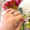 Bague 53.5 Bague en platine avec saphir et diamants 58 Facettes 4ECF3F975EC84552BCAB036F57C59783