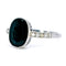 Bague 53.5 Bague en platine avec saphir et diamants 58 Facettes 4ECF3F975EC84552BCAB036F57C59783