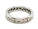Bague 50 Alliance tour complet - Bague en or blanc 18 carats et platine, diamants 58 Facettes 1292048CN