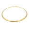 Collier Collier ras-de-cou en or jaune 18 carats, maille oméga 58 Facettes 1292143CN