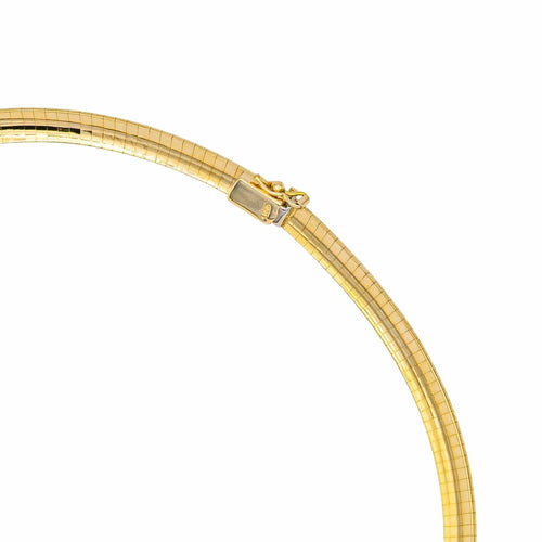 Collier Collier ras-de-cou en or jaune 18 carats, maille oméga 58 Facettes 1292143CN